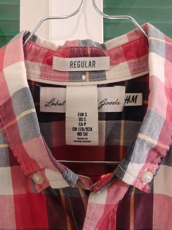 Camicie: Camicia a quadri rossa e blu, taglia M – Usato da Seseglio venduto da orla91 3
