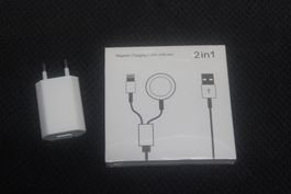 2in1 Duo Magnet ladekabel apple watch +S