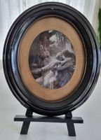 Antikes Bild im Ovalrahmen, Romantik pur!