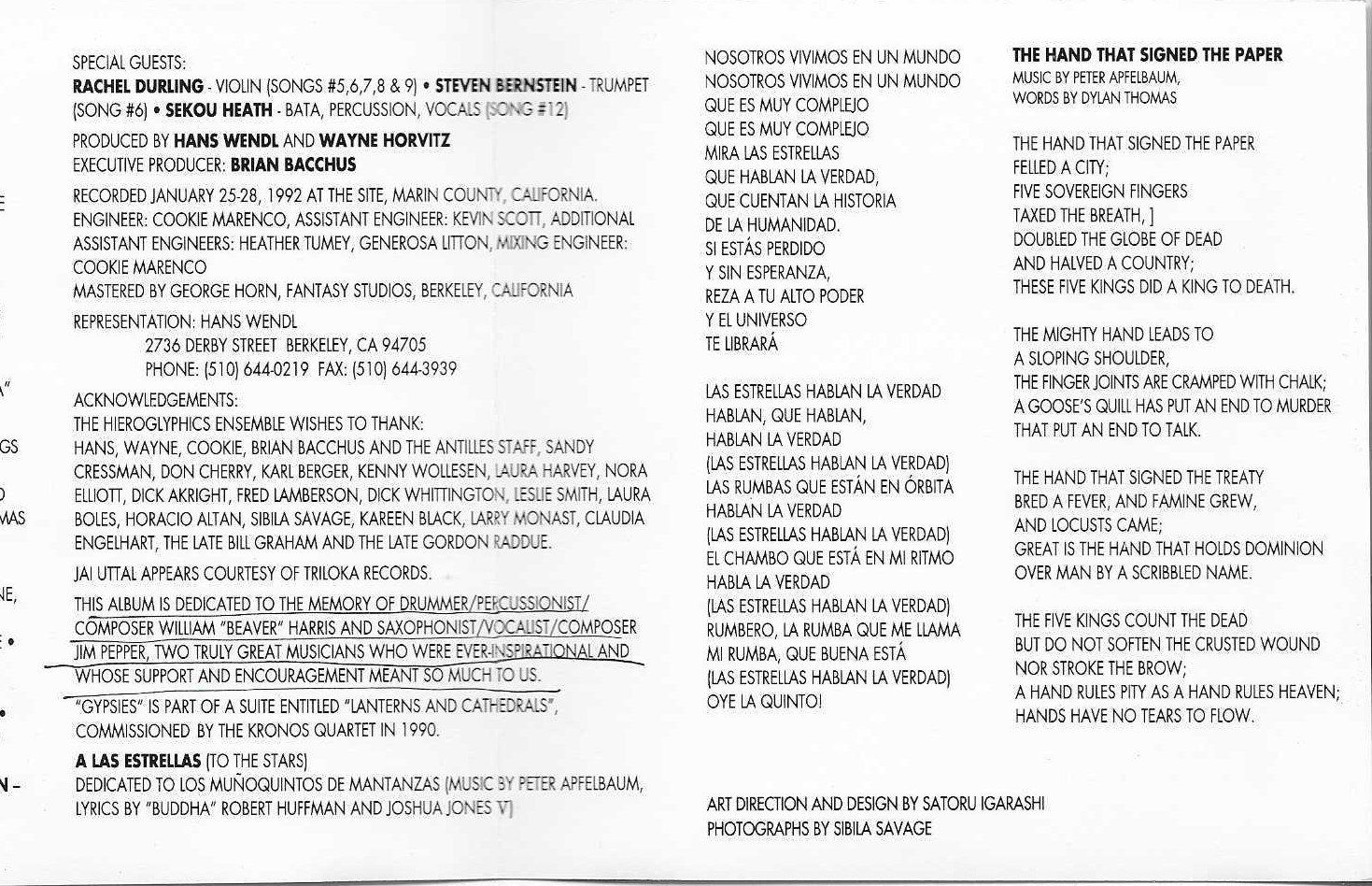 CD: Peter Apfelbaum Jodoji Brightness CD Rarität – Usato da Flims - Dorf venduto da Stagediver 3