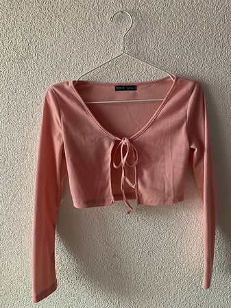 Rosa Oberteil zum Schnüren