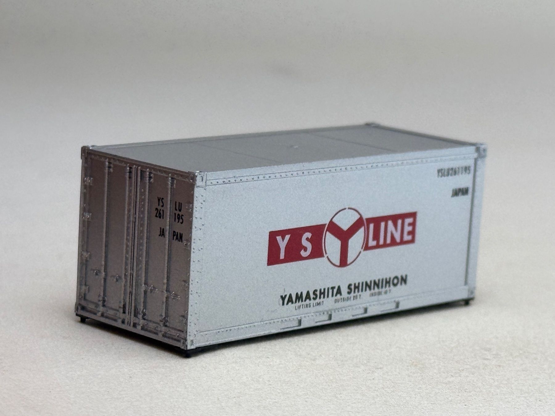 Modellini di ferrovie: EB- 20 Ft. Container YS Line – Usato da Elm venduto da Wikmtz 1