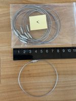 10 Draht Ringe mit Schraubverschluss zum Basteln / Vorhänge