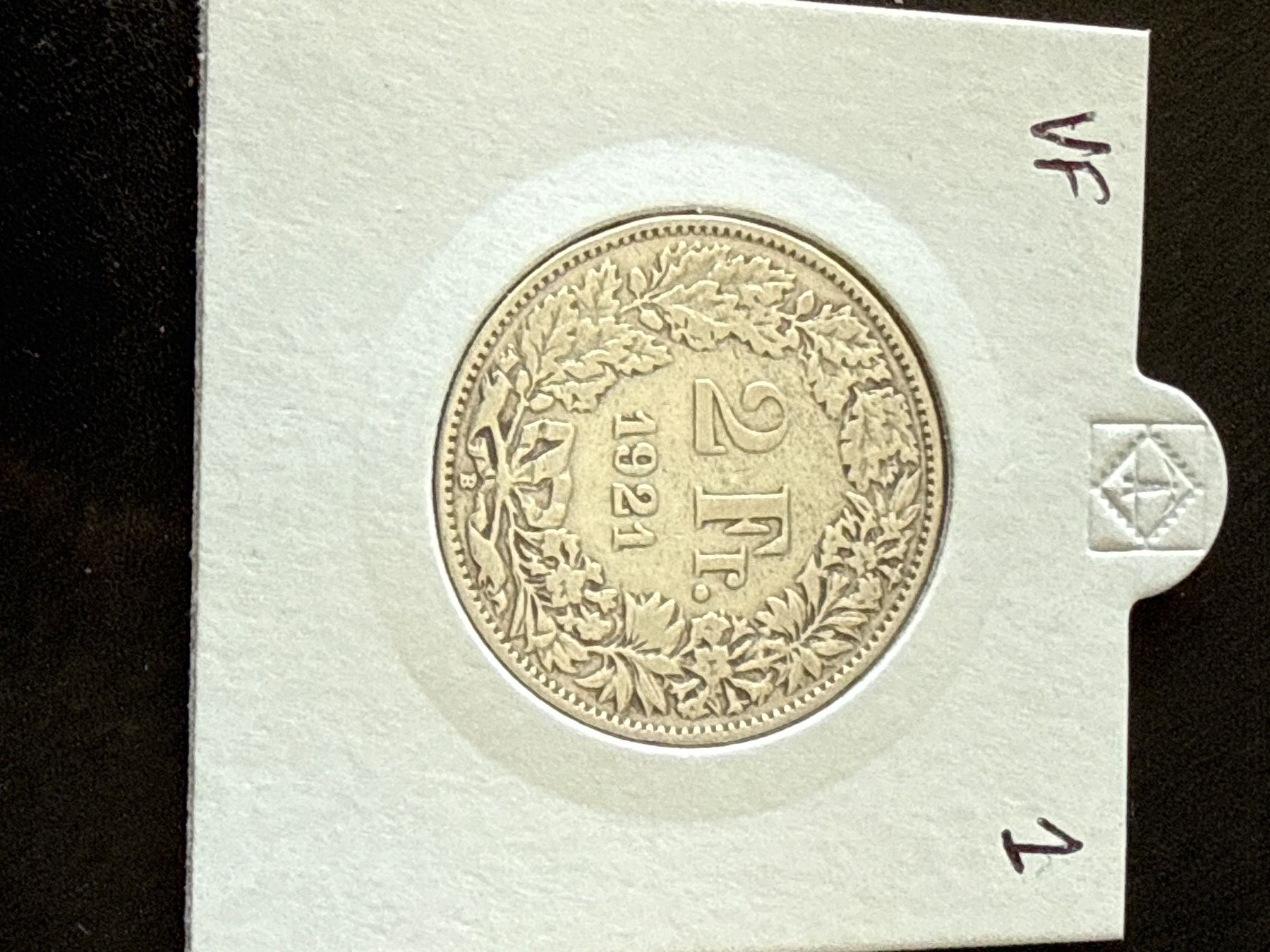 Tutti le monete: Suisse - 2 francs - 1921 - Silver Coin – Usato da Pully venduto da ta571