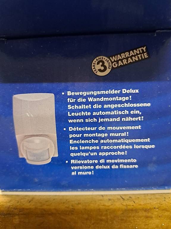 Sistemi d'allarme: Bewegungsmelder Infrarot – Nuovo e nell'imballaggio originale da Uznach venduto da gartenri 2