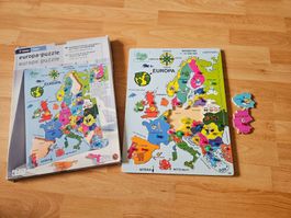 Europa Puzzle Holz von Tchibo - Lernpuzzle für Kinder!