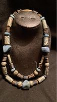 Handgemachte Halskette mit Natursteinen - Unikat Schmuck
