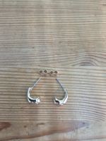 Ohrstecker goldfarben halbmondförmig guter Zustand