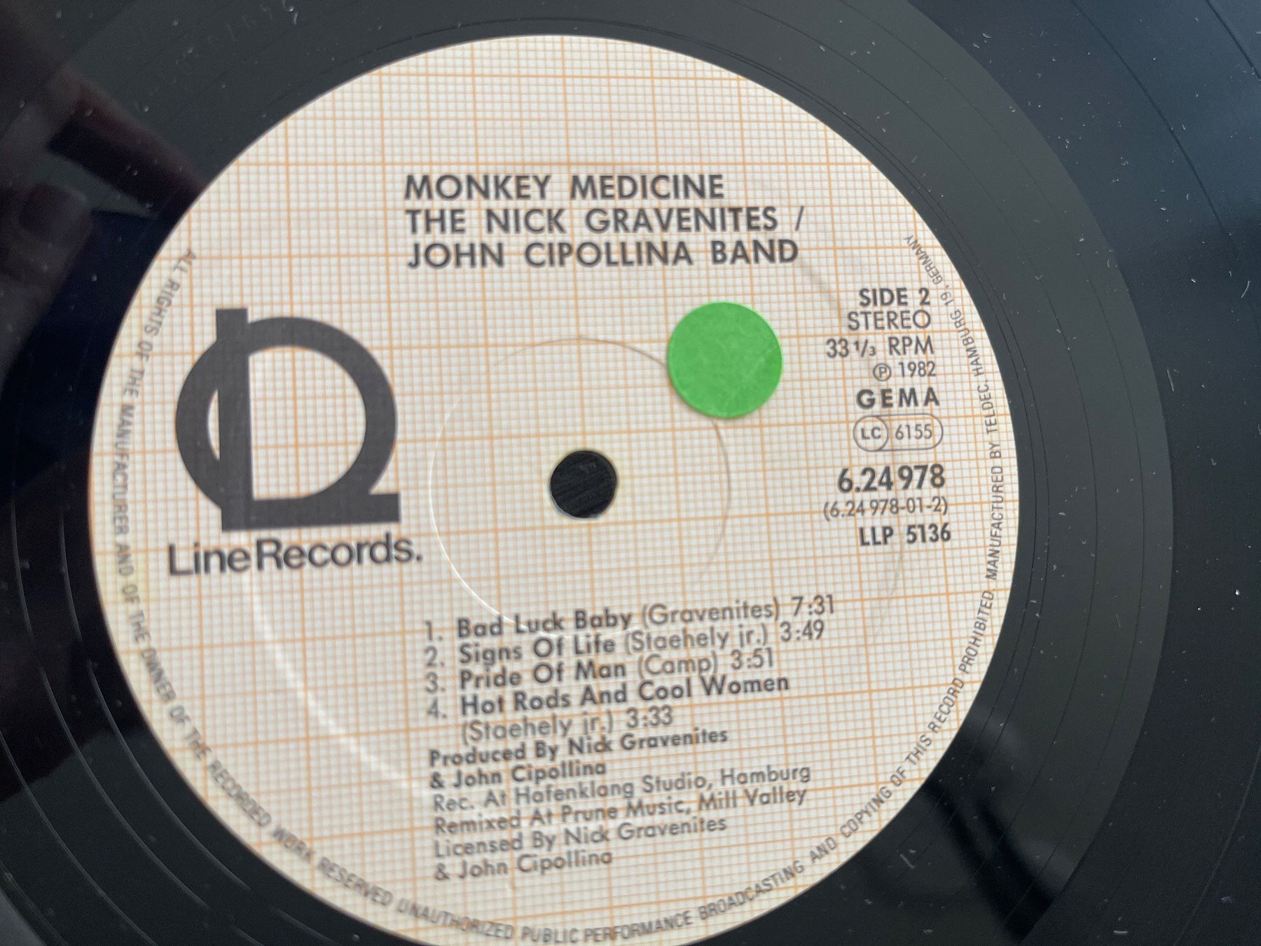 Dischi in vinile: S1323/Gravenites/Cipollina: Monkey Medicine – Usato da Frutigen venduto da Philippe_jsp 2