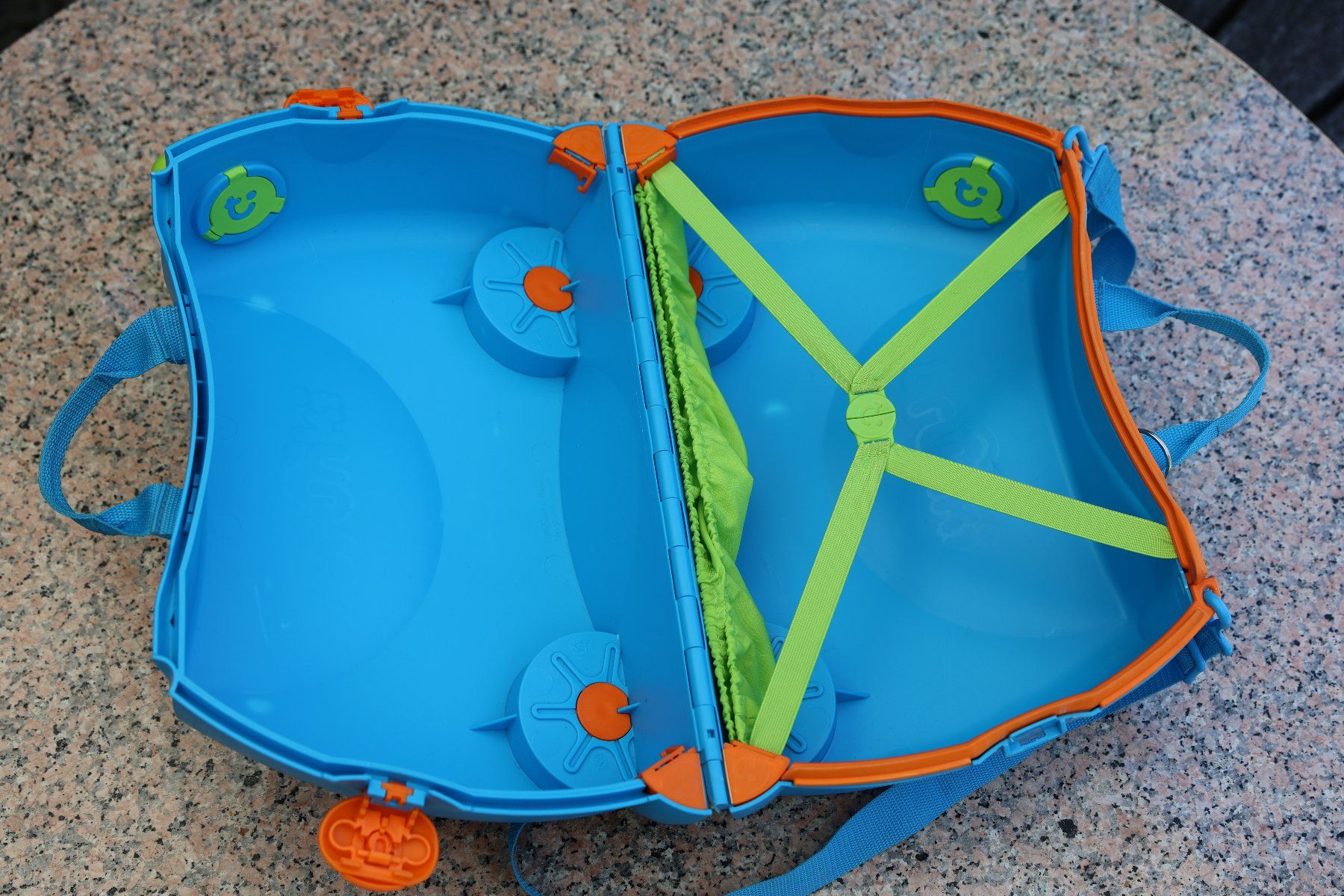 Trunki Valigie: Trunki Kinderkoffer Hellblau/Grün – Usato da Zürich venduto da Tott 5