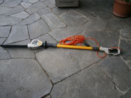 RYOBI RPT400 Teleskop Heckenschere gebraucht mit Kabel