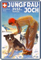 Blechschild-JUNGFRAU-JOCH 3457M