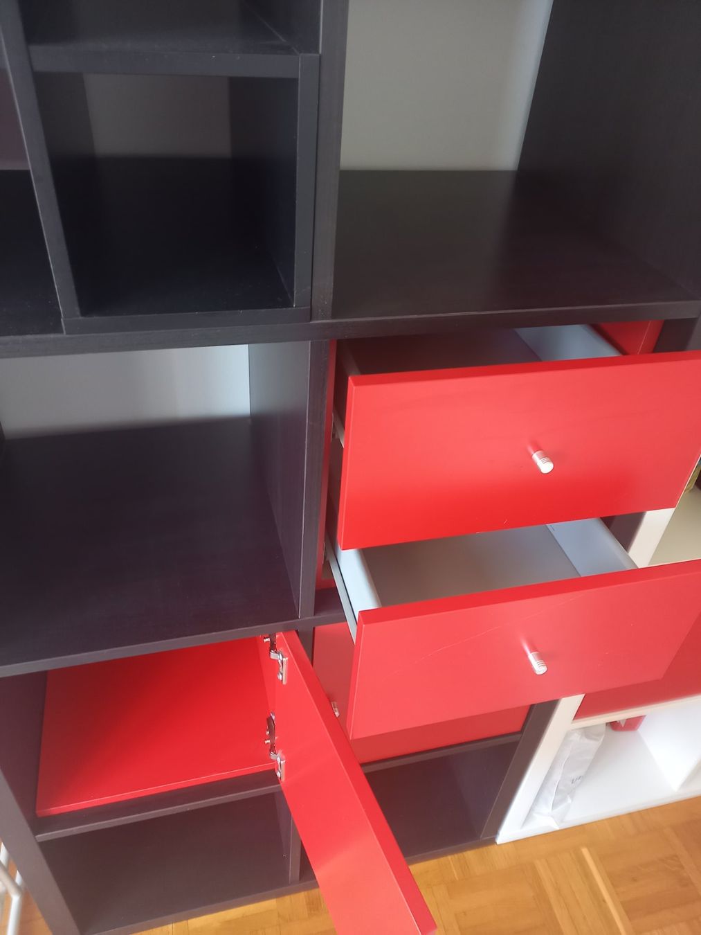 Ikea Scaffali: Etagère noire avec 4 éléments amovibles et interchangeables – Usato da Nyon venduto da Annapolis79 3