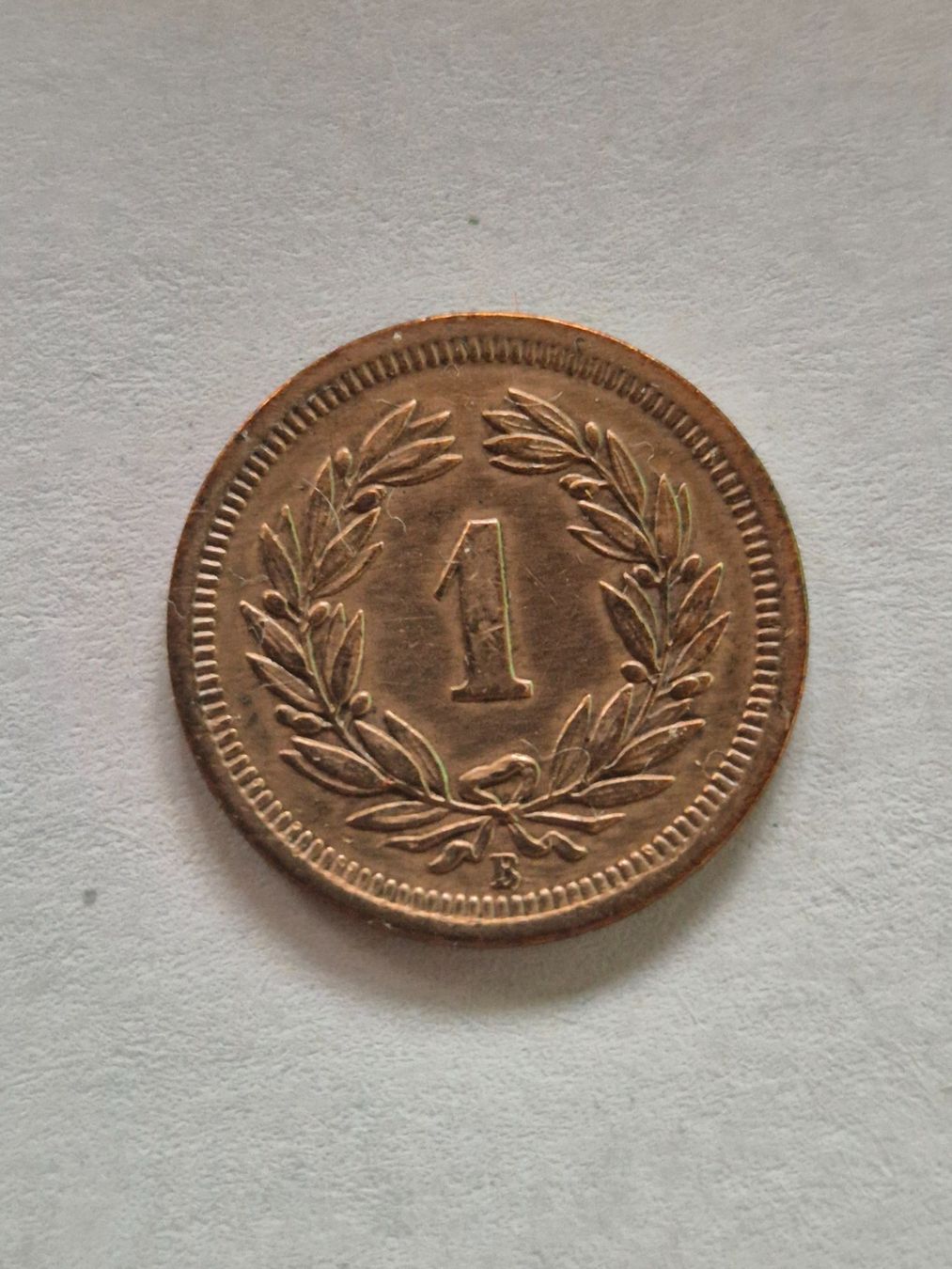 Alle Münzen: 1 Rappen 1876 - Top-Stück- Kat. 85.--! – Gebraucht aus Mels von Goldenfalcon 1