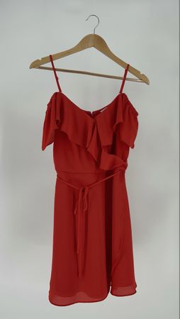 Sommerliches, rotes Kleid von Naked Zebra, Grösse S