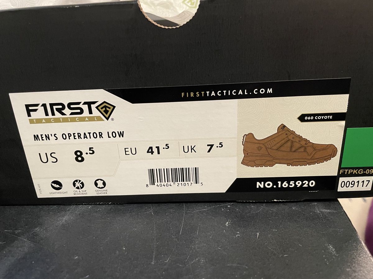 Chaussures hommes: Chaussures First Tactical Coyote – Neuf avec emballage d'origine à La Sarraz par Icarus150 2