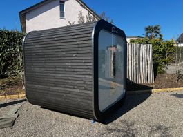 Panorama Aussensauna – Ausstellungsmodell der creaSPA AG