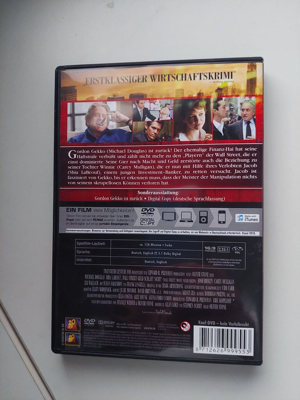 Alle DVDs: DVD Wall Street - Geld schläft nicht – Gebraucht aus Wil SG von ram_c5j2 1