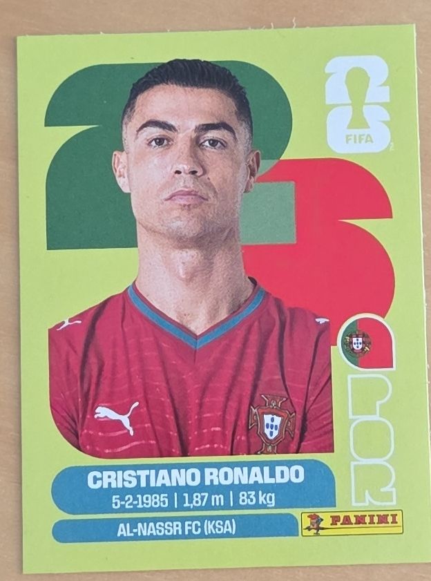 Panini Carte collezionabili: Cristiano Ronaldo Sticker WM 2026 – Nuovo e nell'imballaggio originale da Balsthal venduto da ChristianH010