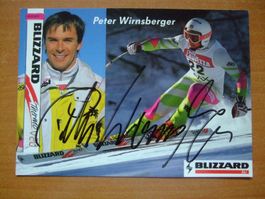 PETER WIRNSBERGER (AUT) SKISTAR AUTOGRAMMKARTE