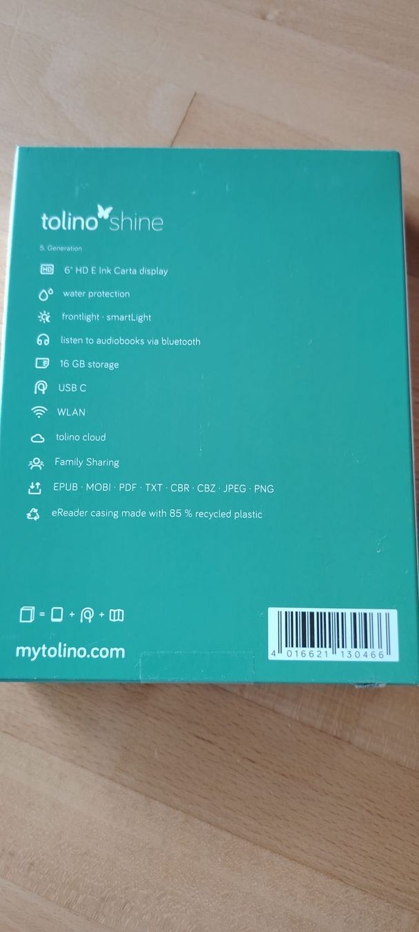 Tablettes PC: Tolino shine 5 Generation  – Neuf avec emballage d'origine à Büetigen par luana100 1