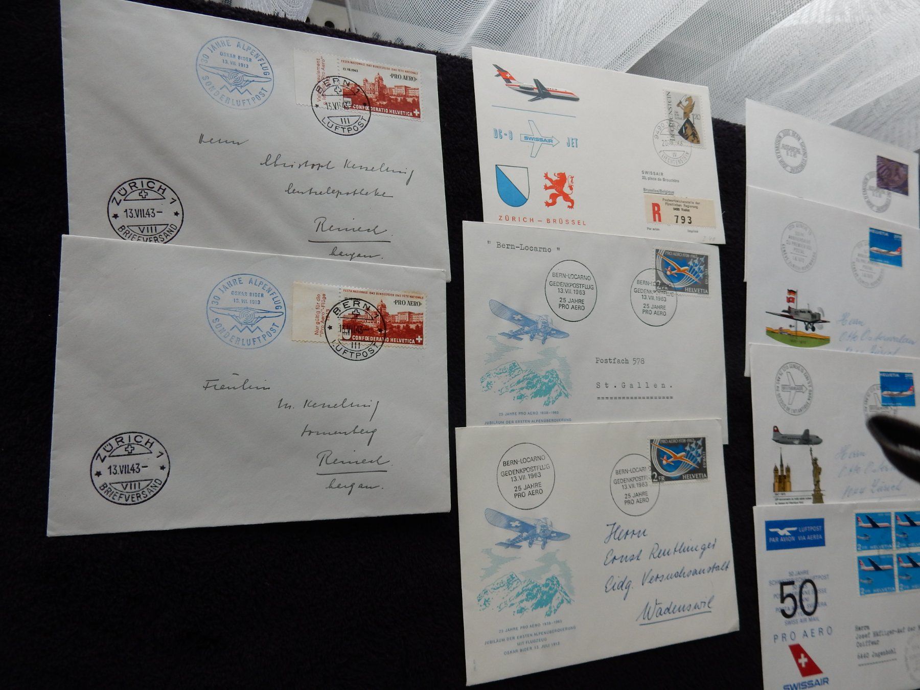 Tutti i francobolli: Lot CH Flugpost – Usato da Boniswil venduto da Weibo12 1