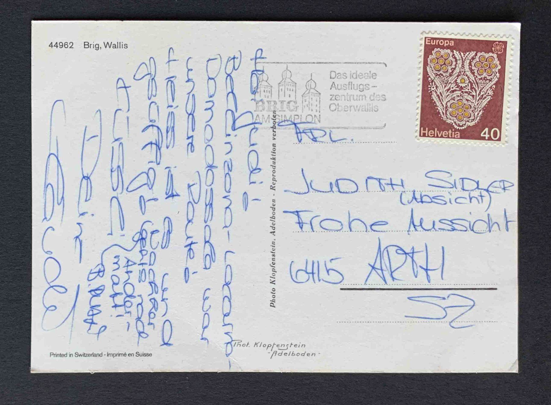 Cartes postales: AK Brig Wallis – D'occasion à Goldau par artelier1 1