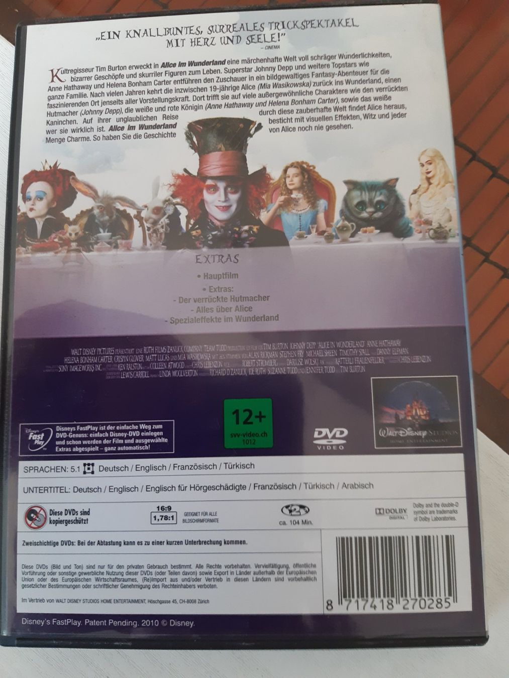 Tous les DVDs: Alice im Wunderland – D'occasion à Domat-Ems par nugipuff 1