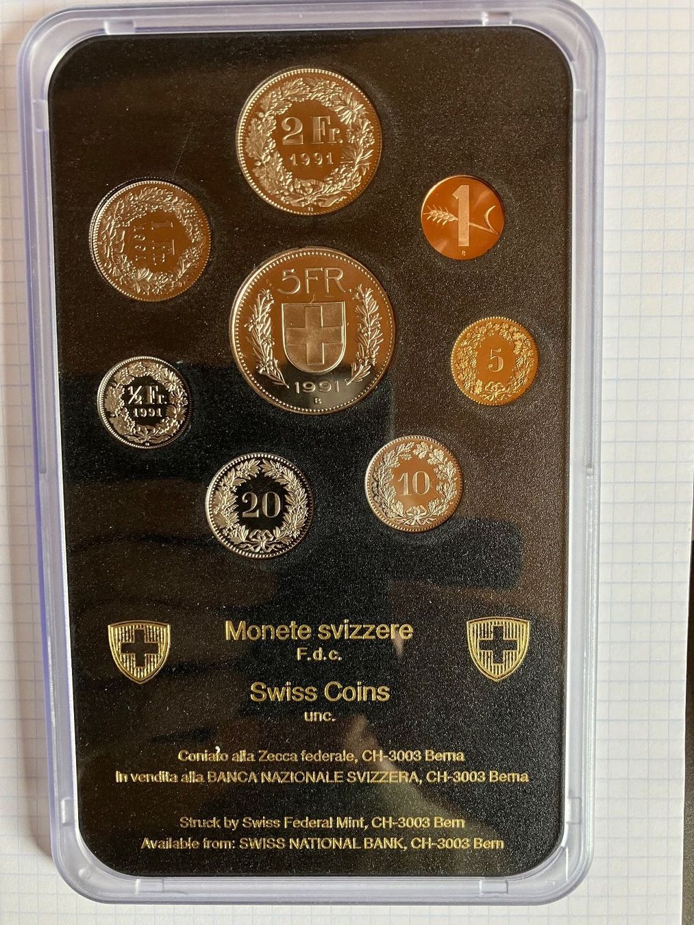 Tutti le monete: Top Münzsatz 1991 – Nuovo (secondo la descrizione) da untervaz venduto da Wingert 1