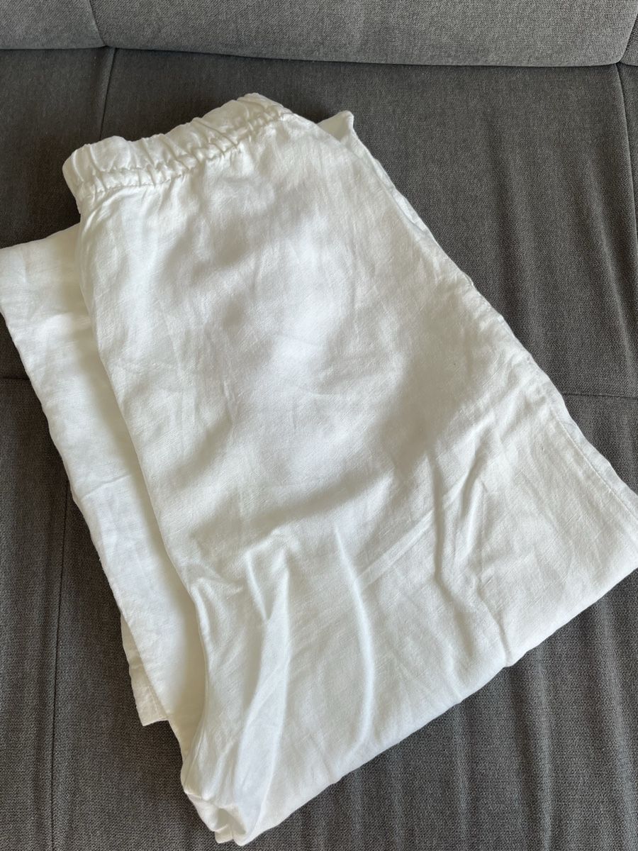 H&M Pantaloni: Weisse Leinenhose – Usato da Wil SG venduto da fam_r6xv 4