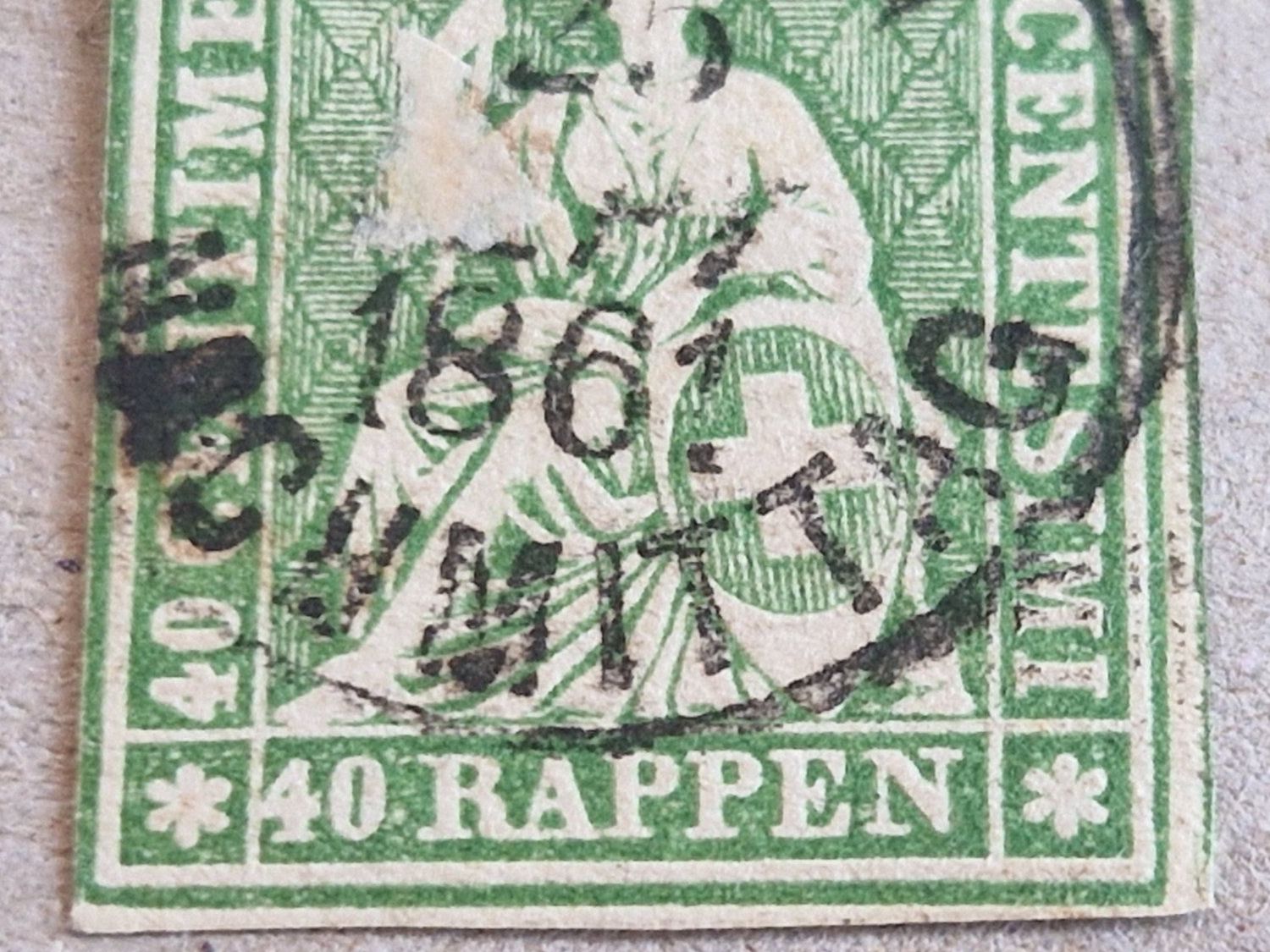 Tutti i francobolli: Strubel 26G, signiert, THUN, ab 1.- – Usato da Burgdorf venduto da Glossy01 2
