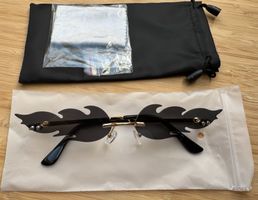 Candy Flame Brille, Gadget, Meme Glasses, Schwarz, Black
