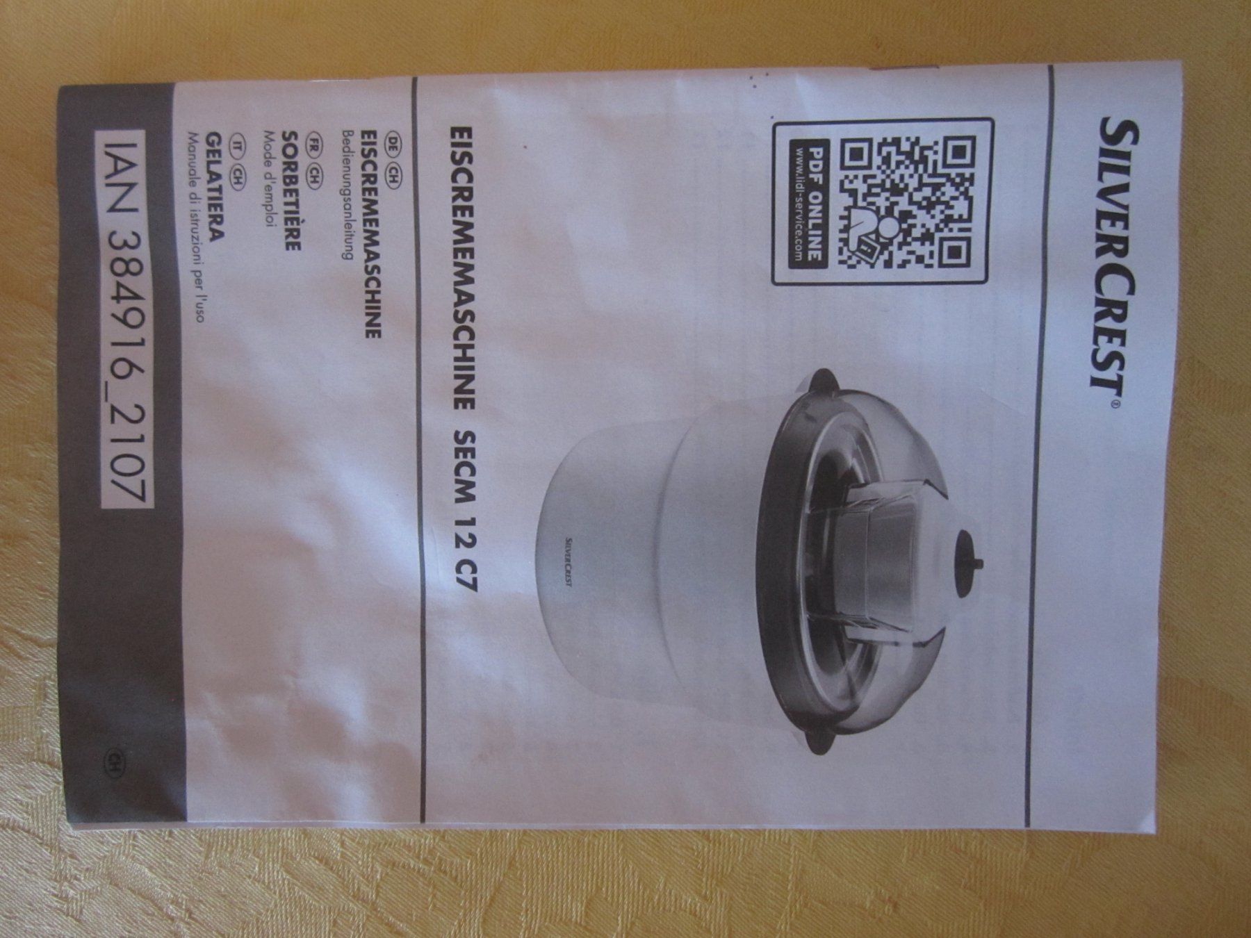 SilverCrest Elettrodomestici da cucina: Glacé- und Sorbetmaschine Silvercrest – Nuovo e nell'imballaggio originale da Binningen venduto da flugi30 2