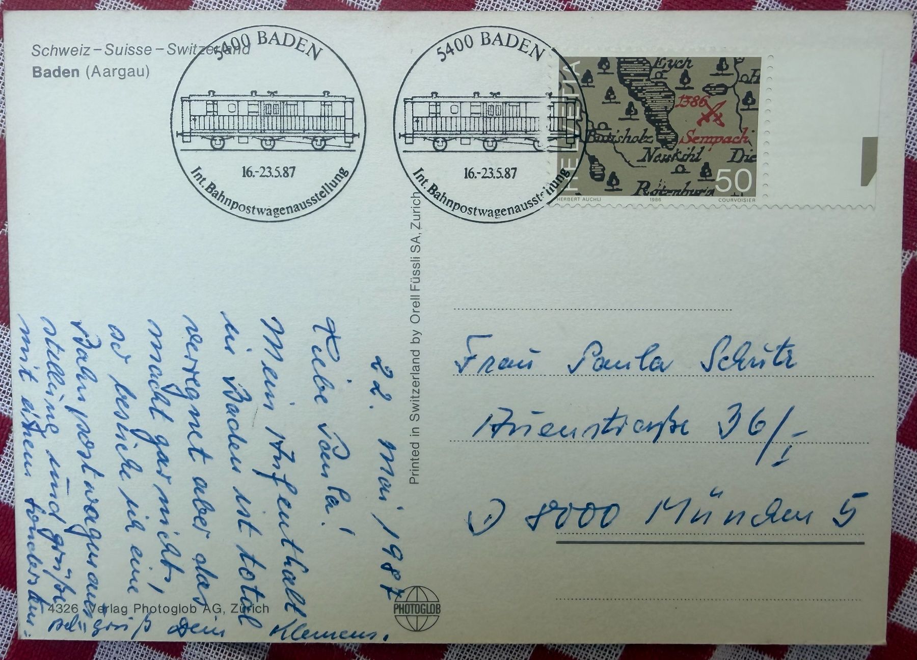 Cartes postales: BADEN - Gesamtansicht - Ansichtskarte – D'occasion à Tegerfelden par siebenmacky 1