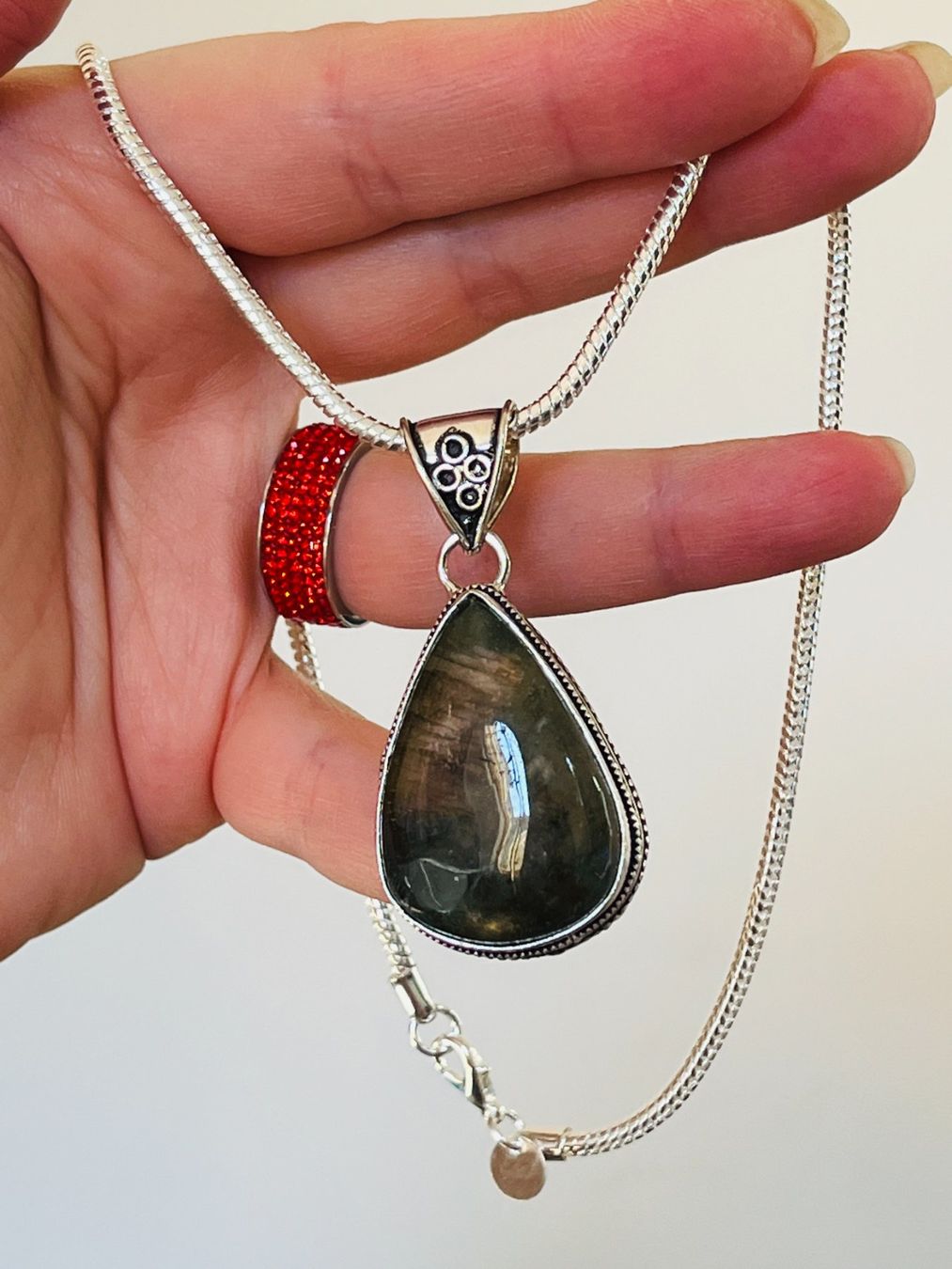 Ketten: Labradorite Gemstone HandmadeJewelry – Neu und originalverpackt aus Genève von AGBERG 9