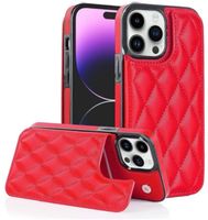 Schutzhülle Lux Etui Cover Leder Rot für iPhone 15 Pro Max