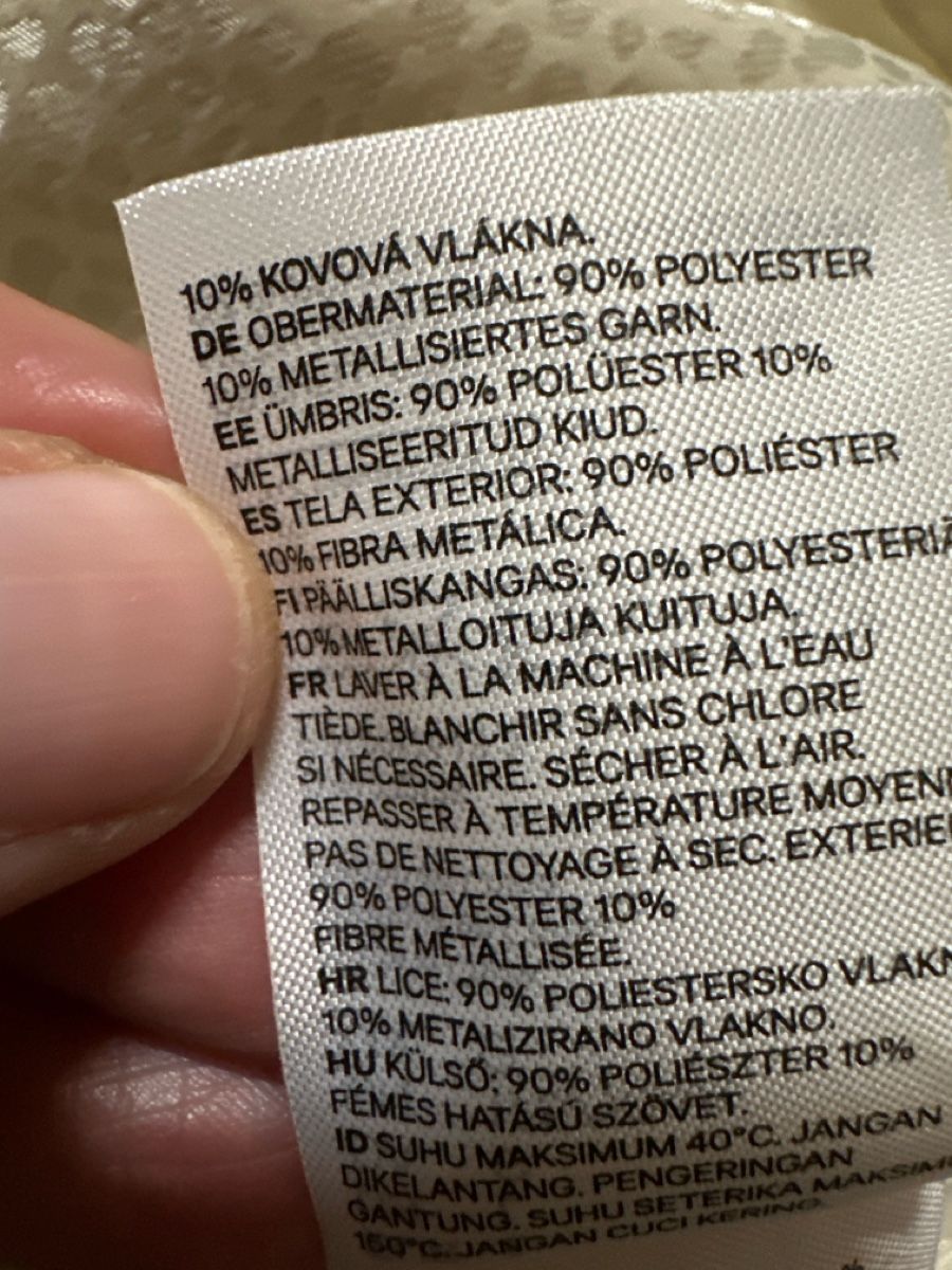 H&M Camicette: Damen Bluse beigegold mit Puffärmeln – Nuovo (secondo la descrizione) da Baltschieder venduto da YmroBe 2