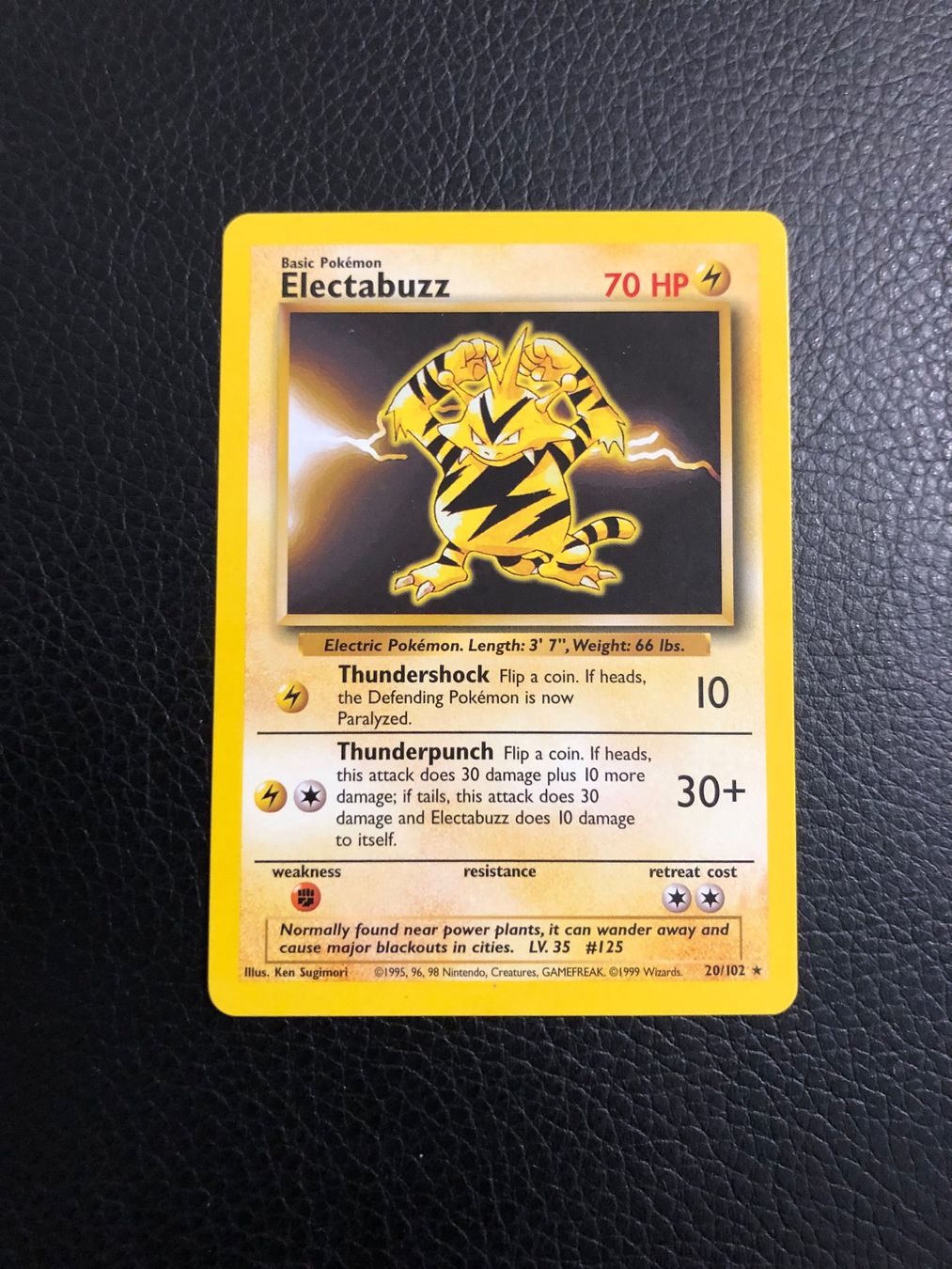 Pokémon Carte collezionabili: 1999 Base Set Electabuzz rare 20/102 Ab 1 – Usato da Paradiso venduto da Pkmn10