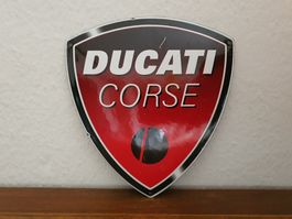 Emailschild Ducati Corse Emaille Schild Italy Reklame Retro