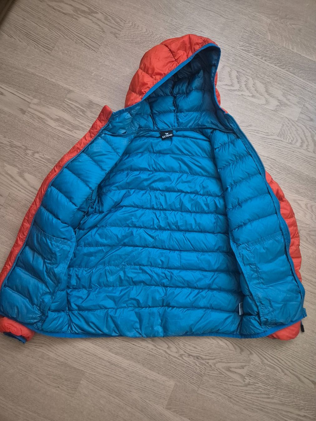 Jacken: Steppjacke orange/blau Grösse 170 – Gebraucht aus Stäfa von Arjen2011 1