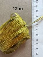 Geschenk Band Bändeli    12 meter    zum Basteln   GOLD