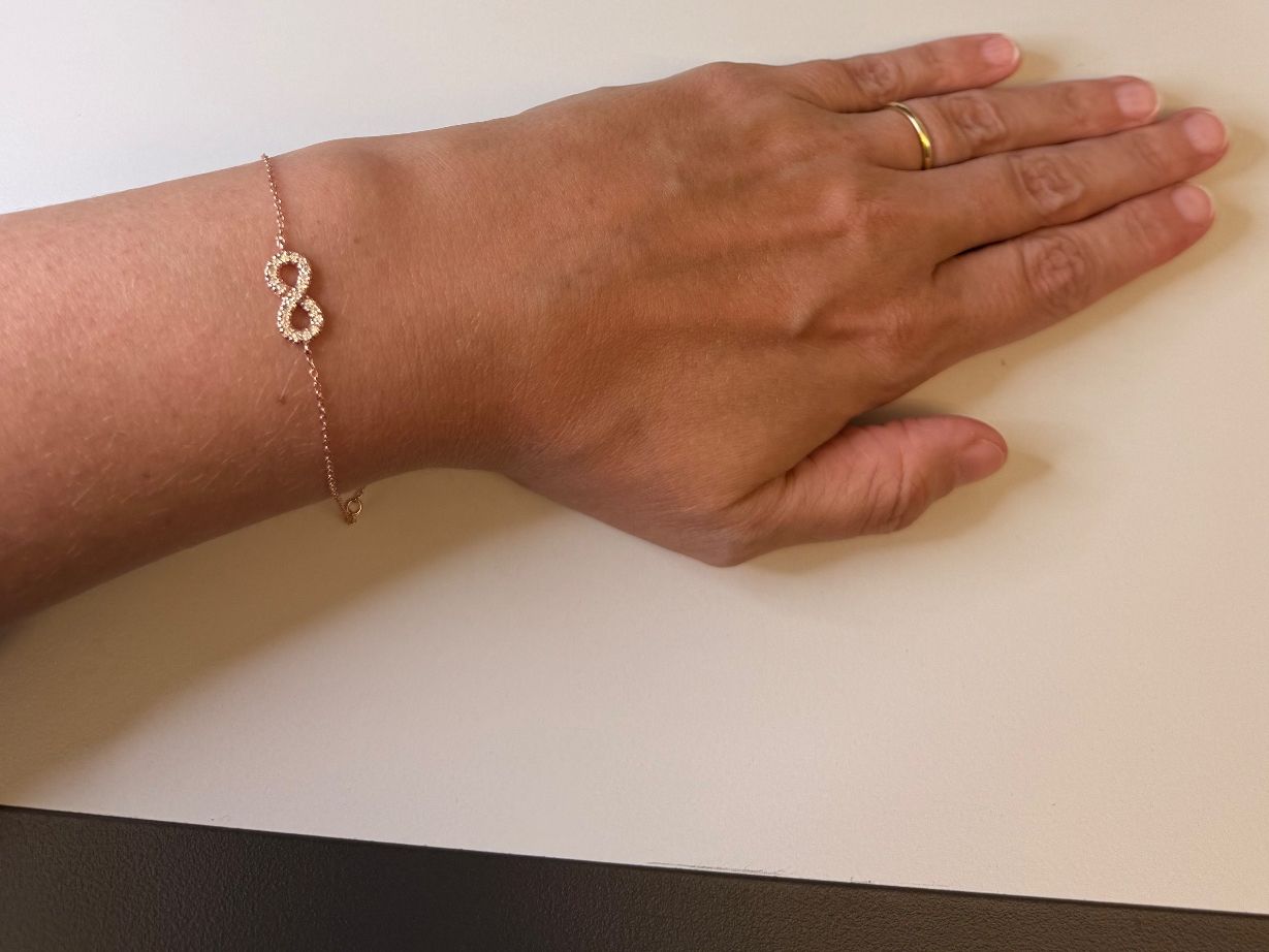 Bracciali & Braccialetti: Bracelet Infinity Silber 925 Zirkonia – Nuovo e nell'imballaggio originale da Zug venduto da gold.schmuck