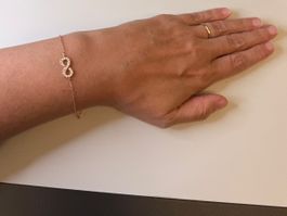 Bracelet Infinity Silber 925 Zirkonia