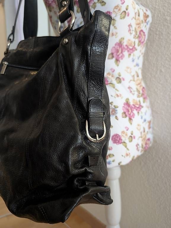 Borse da donna: Aimée Handtasche, Leder schwarz – Usato da Tobel venduto da Streetfroggy 1