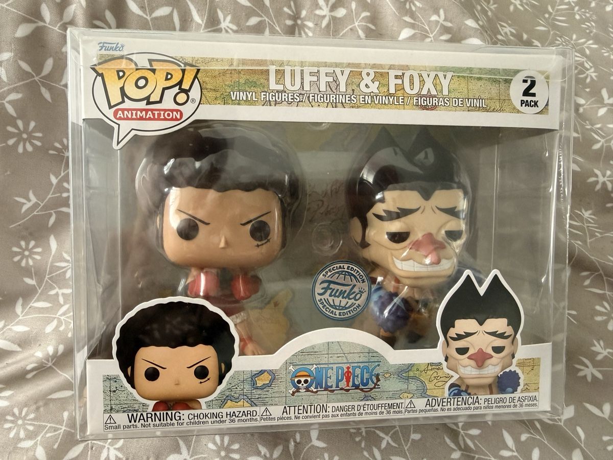 Funko Statuette: Funko Pop One Piece Luffy & Foxy – Nuovo e nell'imballaggio originale da Luzern venduto da cha_2x2f