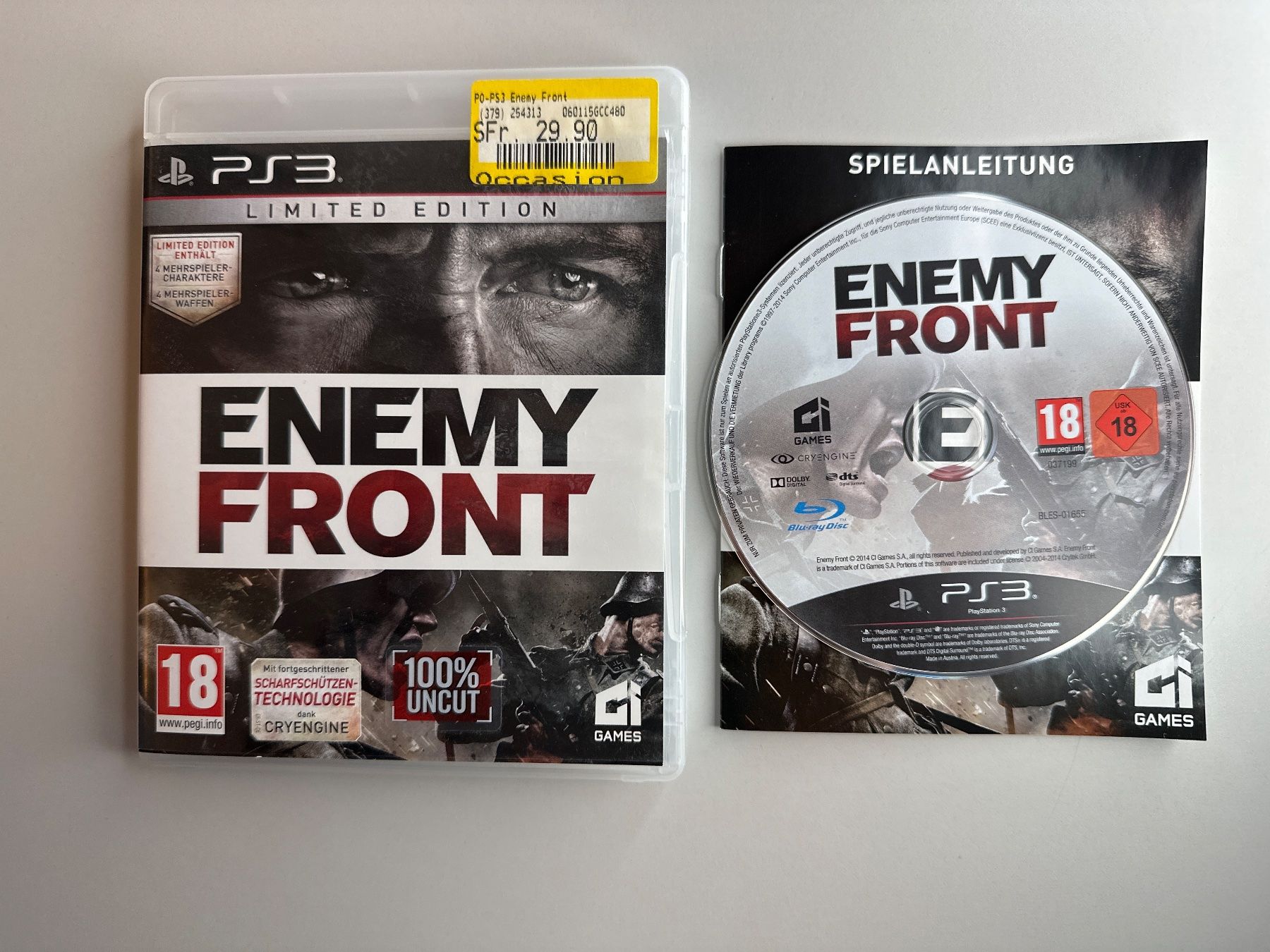 Sony Jeux: Enemy Front - PS3 – D'occasion à St.gallen par taduz