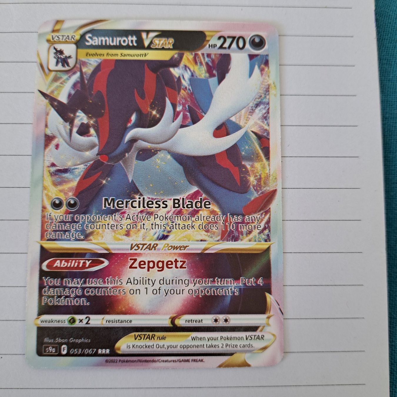 Cartoline: Pokémon Karte Samurott 053/067 – Usato da Unterentfelden venduto da Miro-Lou