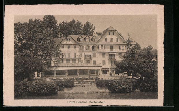 Cartoline postali: Hertenstein, Hotel Pension Hertenstein – Usato da Berlin venduto da bartko-reher
