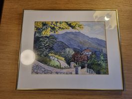 Gertrud Züricher (G.Z.) – Landschaft, Aquarell