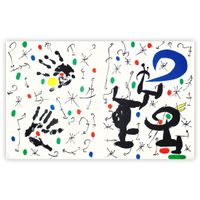 J. Mirò - "Les Essències de la terra" 1968 - Planche IX
